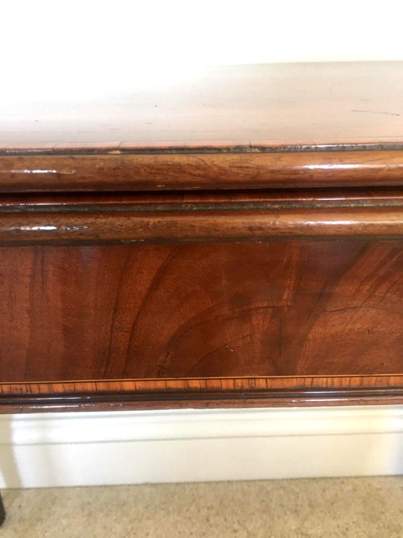 Antique 18th Century George III Mahogany Inlaid Tea/Side Table - Image 9